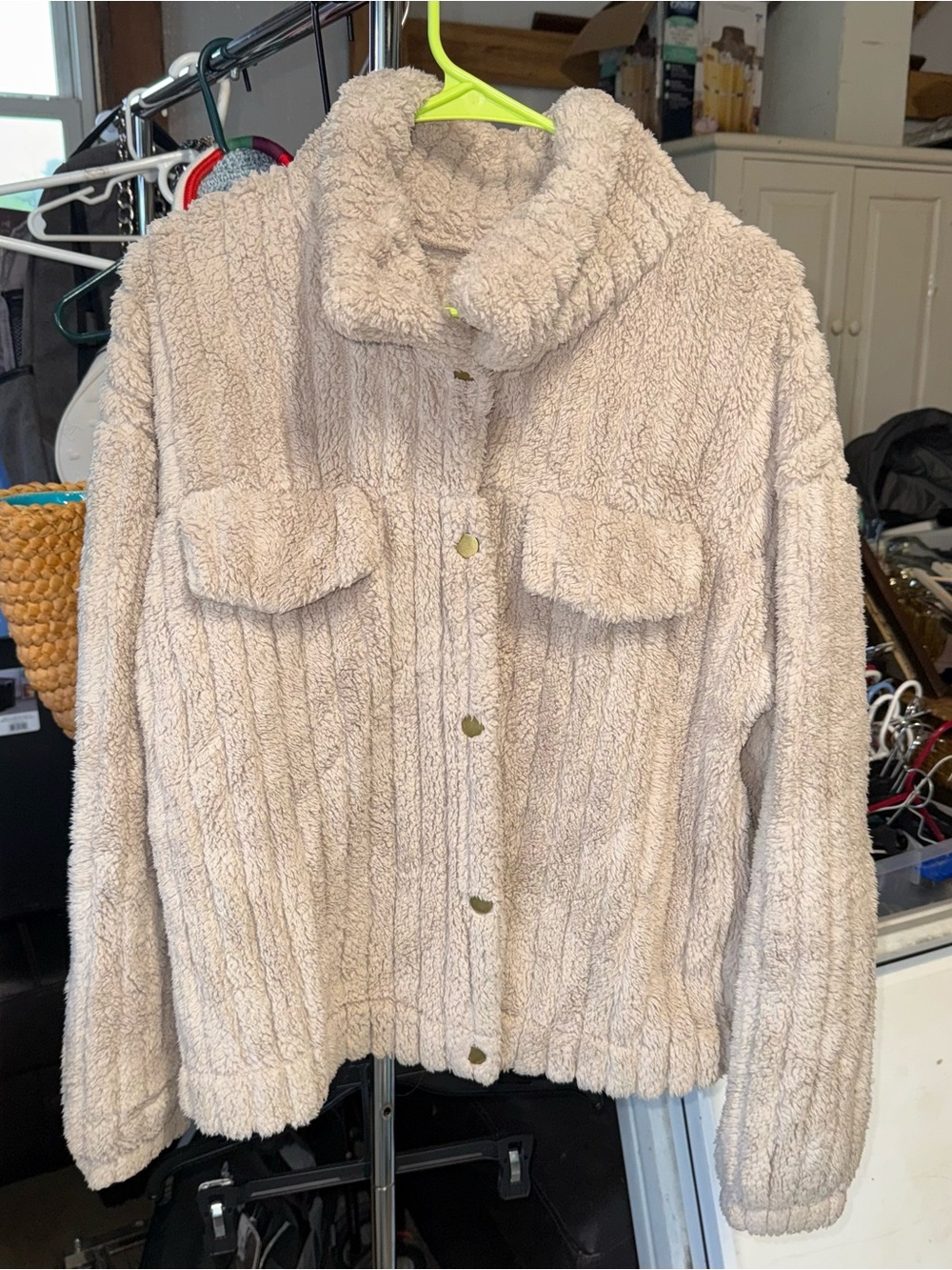 Sherpa fleece jacket large